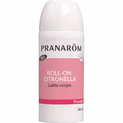 Pranarom Roll-on Citronella con oli essenziali naturali e biologici protegge i bambini (6+ mesi) dalle zanzare. Formula legge ...
