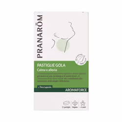 Pranarôm Aforce Pastiglie Gola lenisce e guarisce con oli essenziali di timo, menta piperita e alloro. Ideali per alleviare i ...