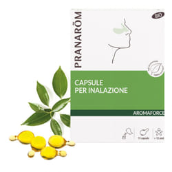 Pranarom Aforce Capsule Inalazione Bio Decongestionante Nasale 15 Pezzi