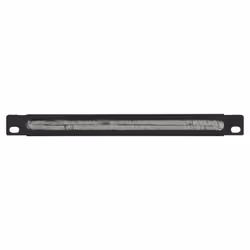 LOGON RA10115BL, Pannello spazzolato, Nero, Metallo, 0.5U, 10", 25,4 cm (10")