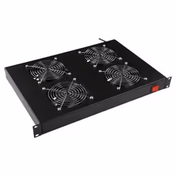 LOGON RAF315BL, Pannello per ventola, Nero, 4 ventola(e), 560 m³/h, 1U, 1 pz