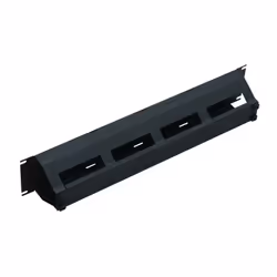 LOGON RAO420BL, Pannello di gestione del cavo, Nero, 1U, 48,3 cm (19"), 482 mm, 75 mm