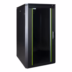 LOGON RDL22U68BL, Rack indipendenti, 22U, 600 kg, Lucchetti, Piedini regolabili, Gestione dei cavi ottimizzata