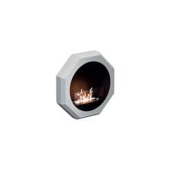 Tecno-air-system - Caminetto a Bioetanolo da Parete Ottagonale Bianco 2Kw