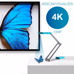 I.R.I.S. IRIScan Visualizer 7 + Readiris Dyslexic 2.0 Scanner aereo 4160 x 3120 DPI A3 Blu artico, Argento