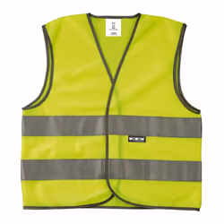 Wowow 10018201, Giacca, Riflettente, Argento, Giallo, Bambini, L, Gancio e anello