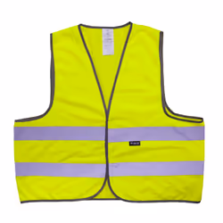 Wowow 10018201, Giacca, Riflettente, Argento, Giallo, Poliestere, Adulto, L