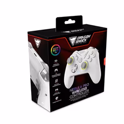 Dragonshock Nebula Pro Bianco Bluetooth Gamepad Nintendo Switch - Vista aggiuntiva 7