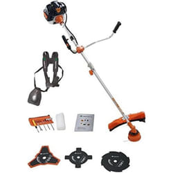 Timberpro - decespugliatore a scoppio tagliaerba tosaerba 52 CM³, figlio 2.4MM + 3 lame (3/4/8 denti)