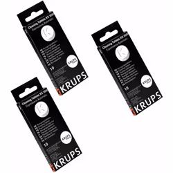 Set di 3 scatole di pastiglie detergenti - XS300010 - [CAFETIÈRE, EXPRESSO KRUPS:] KP120110/7Z1, KP100010/HG3, EA810770/70I,  ...