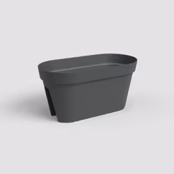 Artevasi Capri Balcony Plant Box, Antracite, 26,8 L, 300 mm, 600 mm, 300 mm, 6 pz