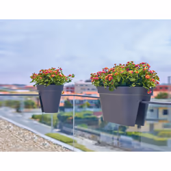 Artevasi Capri Balcony Plant Box Antracite 6 pz - Vista aggiuntiva 6