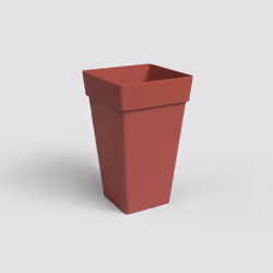 Artevasi Capri Square High Pot, Rosso, 30 L, 300 mm, 300 mm, 495 mm, 4 pz