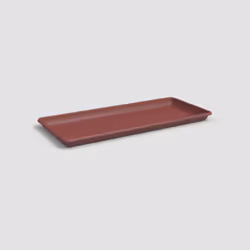 Artevasi Venezia Xl Rectangular Saucer, Sottovaso, Rosso, 5,2 L, 320 mm, 730 mm, 47 mm