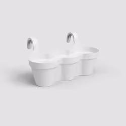 Artevasi Capri Balcony Triple Pot, Bianco, 11 L, 305 mm, 540 mm, 280 mm, 4 pz
