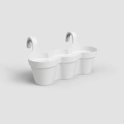 Artevasi Capri Balcony Triple Pot Bianco 4 pz