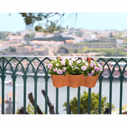 Artevasi Capri Balcony Triple Pot Bianco 4 pz