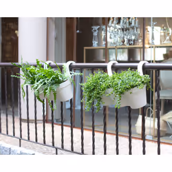 Artevasi Capri Balcony Triple Pot Bianco 4 pz - Vista aggiuntiva 7