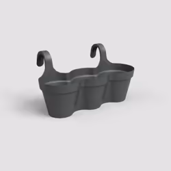 Artevasi Capri Balcony Triple Pot, Antracite, 11 L, 305 mm, 540 mm, 280 mm, 4 pz