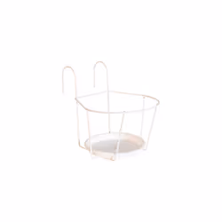 Artevasi Balcony Pot Holder With Saucer, Sottovaso, Antracite, 330 mm, 265 mm, 300 mm