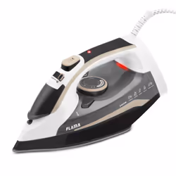 Flama 5342FL Ferro da stiro a secco e a vapore Piastra in ceramica Ultra Glide 2400 W Beige, Nero, Bianco - Vista aggiuntiva 7