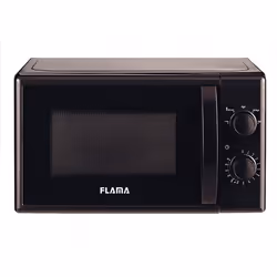 Flama 1834FL, Superficie piana, Solo microonde, 20 L, 800 W, Manopola, Nero