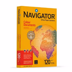 Navigator Brand Datasheet, Stampa laser/inkjet, A4 (210x297 mm), 250 fogli, 120 g/m², Bianco, ISO 536, ISO 534, ISO 2493, ISO ...