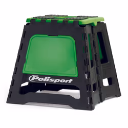POLISPORT Sollevatore fisso pieghevole verde/nero per moto, nero