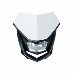 POLISPORT Piastra faro Halo bianco/nero, bianco