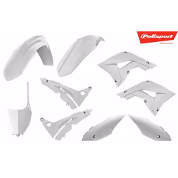POLISPORT Kit plastica bianca Honda CR125/250R, bianco