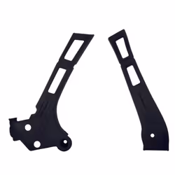 POLISPORT Protezione telaio nera Yamaha YZ125/250, nero