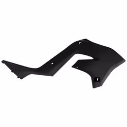 POLISPORT Radiatore nero sente Kawasaki KX125/250, nero
