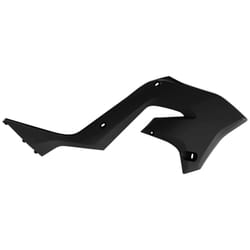 POLISPORT Radiatore nero sente Kawasaki KX125/250, nero