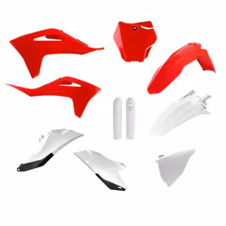 POLISPORT Kit in plastica - rosso/bianco, bianco