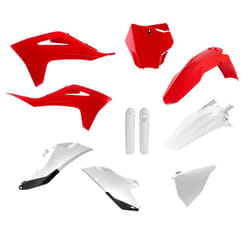 POLISPORT Kit in plastica - rosso/bianco, bianco
