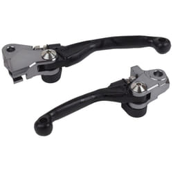 POLISPORT Pivor Unbreakable Black Levers - KTM / Husqvarna, bianco, dimensione 10 mm