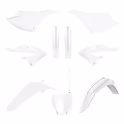 POLISPORT Kit plastica - bianco Yamaha YZ125/250, bianco, dimensione 10 mm