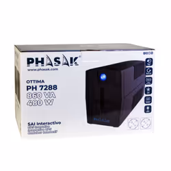 Phasak Ottima gruppo di continuità (UPS) A linea interattiva 0,66 kVA 380 W 2 presa(e) AC - Vista aggiuntiva 5