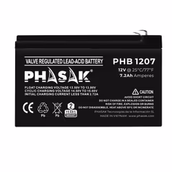 Phasak PHB 1207 batteria UPS Acido piombo (VRLA) 12 V 7,2 Ah
