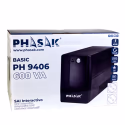 Phasak Basic gruppo di continuità (UPS) A linea interattiva 0,6 kVA 360 W 2 presa(e) AC - Vista aggiuntiva 5