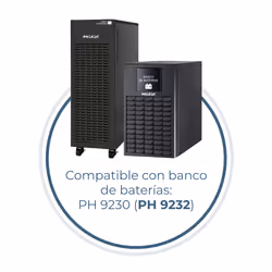 Phasak PH 9230 gruppo di continuità (UPS) Doppia conversione (online) 3 kVA 2700 W 4 presa(e) AC - Vista aggiuntiva 7