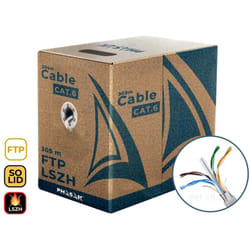 Phasak PHR 6312 cavo di rete Grigio 305 m Cat6 F/FTP (FFTP)