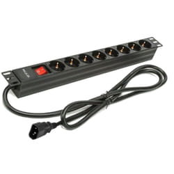 Phasak BNS 3535 protezione da sovraccarico Nero 8 presa(e) AC 250 V 2 m