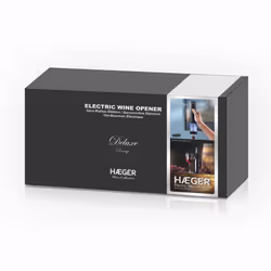 Haeger WO-0BB.001A cavatappo Apribottiglia di vino elettrico Nero, Trasparente - Vista aggiuntiva 4