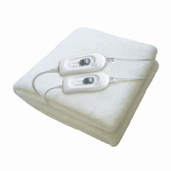 Haeger UB-140.003A scaldaletto Coperta elettrica 60 W Bianco Micropile, Poliestere