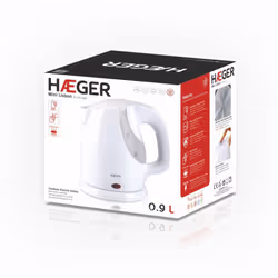 Haeger EK-13W.006B bollitore elettrico 0,9 L 1300 W Bianco