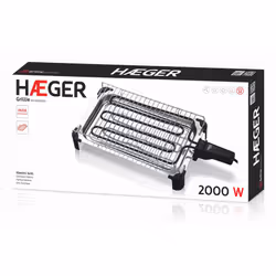 Haeger Grillie Libera installazione 2000 W Acciaio inox - Vista aggiuntiva 4