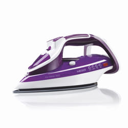 Haeger Pro Glider 2600 Ferro da stiro a secco e a vapore Piastra in Ceramica 2600 W Viola, Bianco