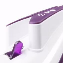 Haeger Pro Glider 2600 Ferro da stiro a secco e a vapore Piastra in Ceramica 2600 W Viola, Bianco