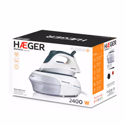 Haeger SS-24S.005A ferro da stiro Ferro a vapore Acciaio inossidabile 2400 W Nero, Bianco - Vista aggiuntiva 4